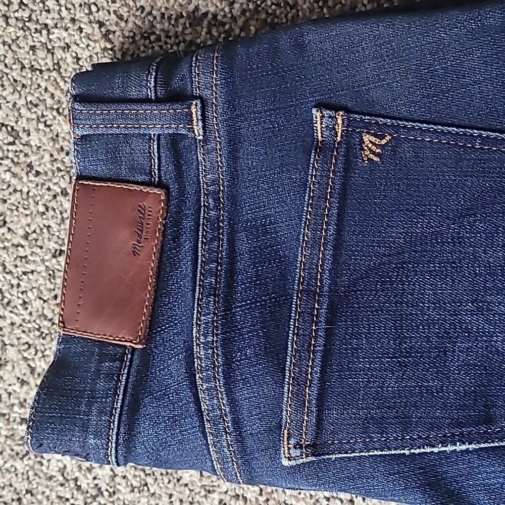 Madewell Skinny Skinny Crop Dark Wash Jeans - Picture 2 of 7
